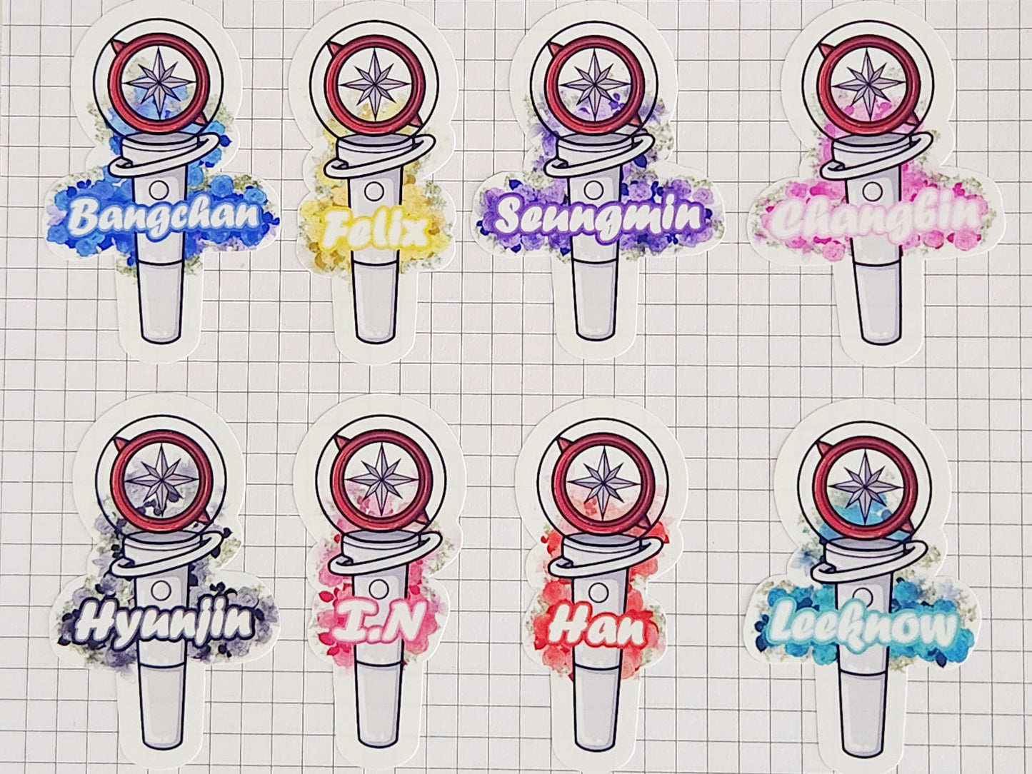 Stray Kids Lightstick Stickers