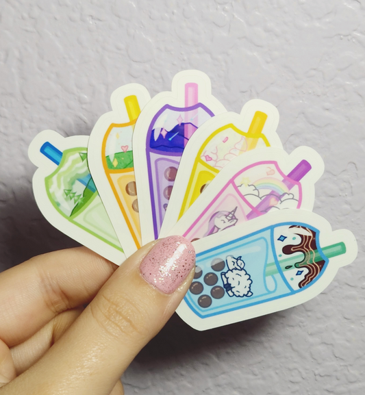 Boba Animals Stickers