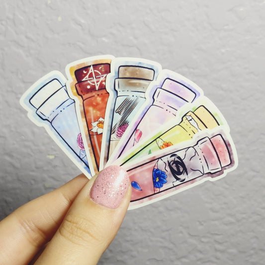 Ateez Title Track Flower Vials Stickers