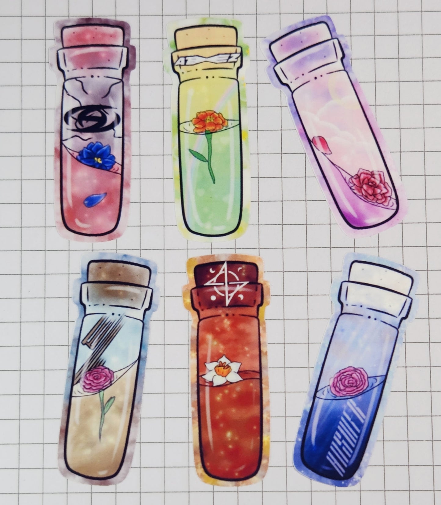 Ateez Title Track Flower Vials Stickers