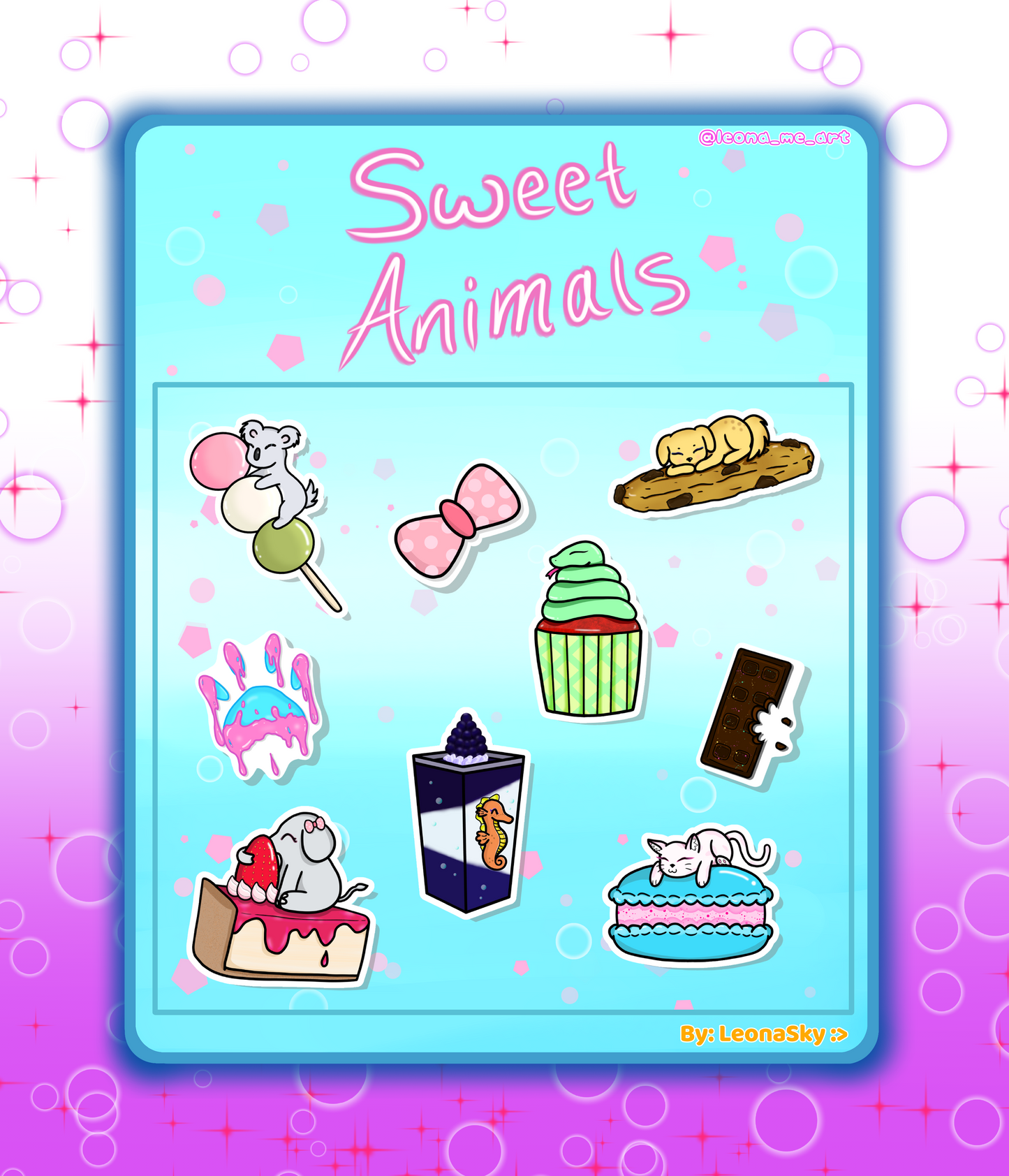Sweet Animals Sticker Sheet
